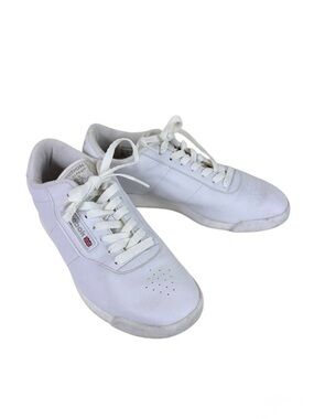Reebok Classic White Lace‎ Up Sneakers Athletics Running Gym Women's Size 8.5